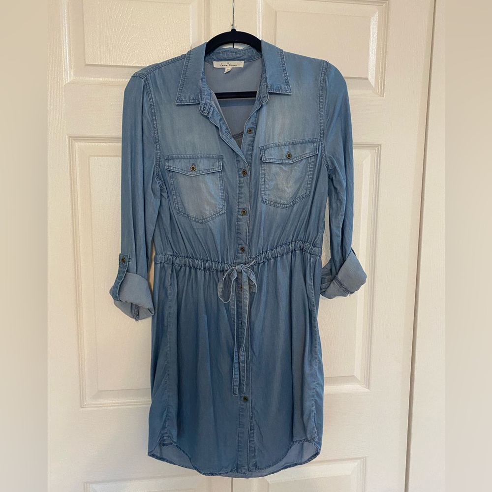 Love tree denim dress, size medium